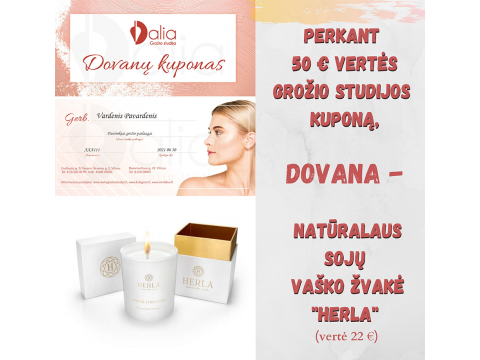 Dovanų čekis "Dalia Grožio Studijoje"